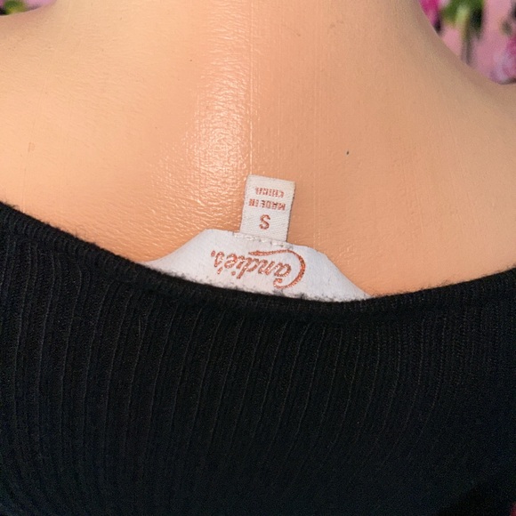 Candies retro pinup long sleeve peel top shirt blouse thermal 50’s bow Dollbaby - Picture 5 of 5